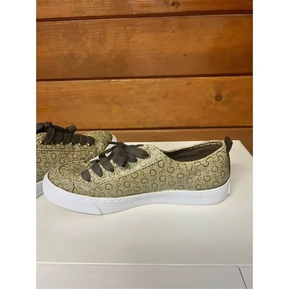 *GORGEOUS* Gold Guess Signature Womans Sneakers Size 7​ - Picture 9 of 13